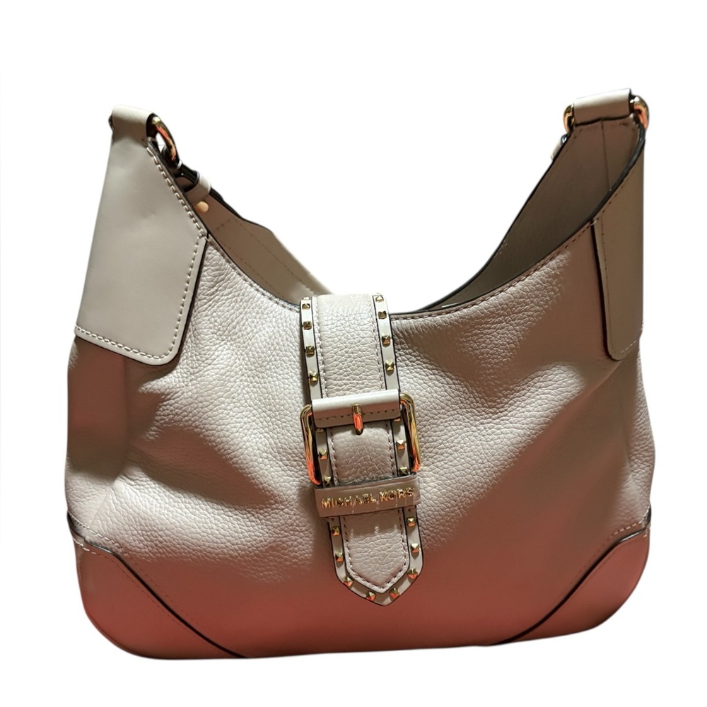 Michael Kors Cream Leather Shoulder Bag